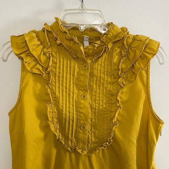 Fossil Mustard Yellow Women’s Dress Size Small - Picture 3 of 6